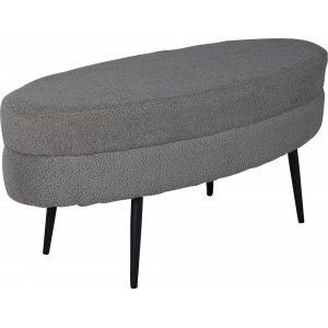 Pouf Rino - Teddy gris beige