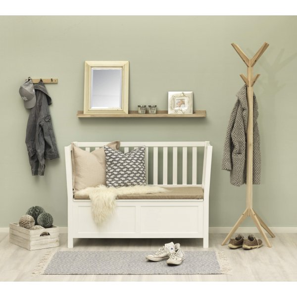 Varg tavellist 120 cm - Vitkalkad ek