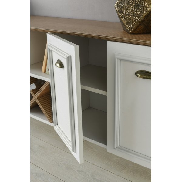 Buffet Bukol - Blanc/noyer Buffet Bukol - Blanc/noyer