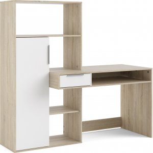 Bureau Function Plus 162,8 x 60,4 x 155,4 cm - Chne/blanc