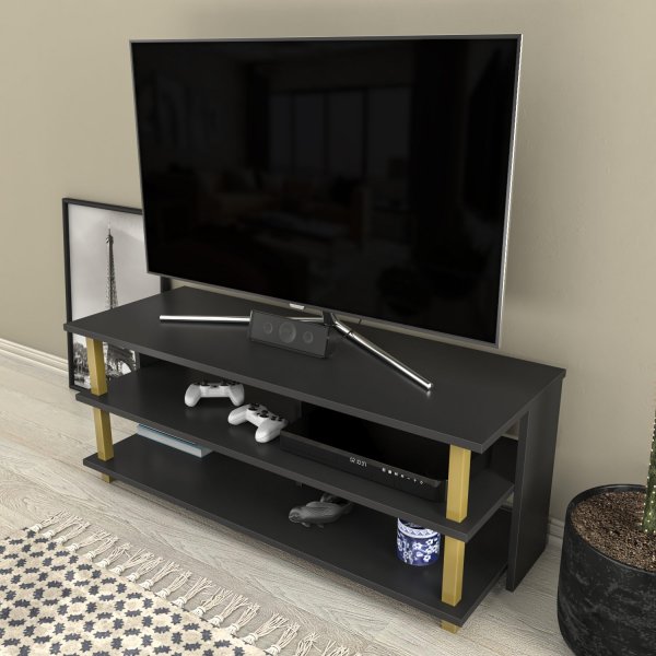 Pueblo TV-bänk - Guld/antracit Pueblo TV-bänk - Guld/antracit