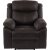 Fauteuil inclinable lectrique Teddy - Marron