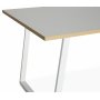 Edge matbord 140x90 - Vit Hgtryckslaminat (HPL)