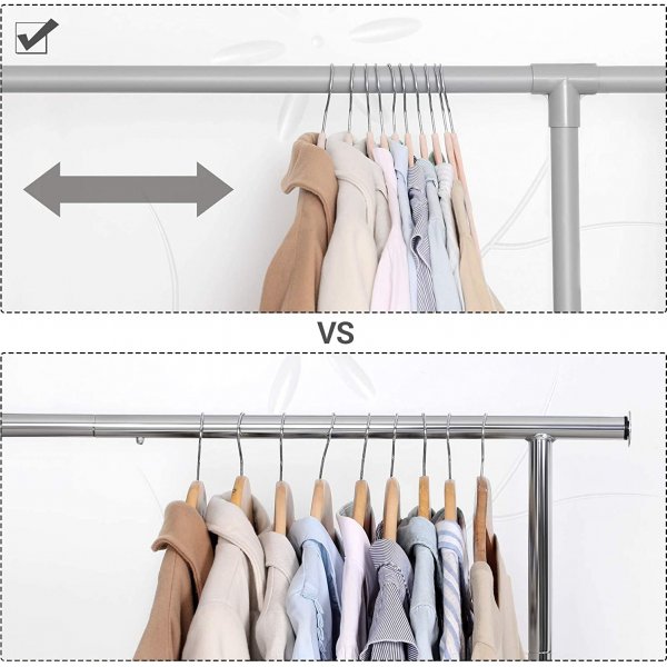 Cintre, velours, 45 cm, paquet de 50 - Rose