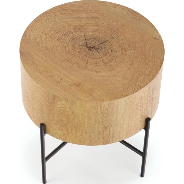 Table basse Ennis 45 cm - Chne/noir