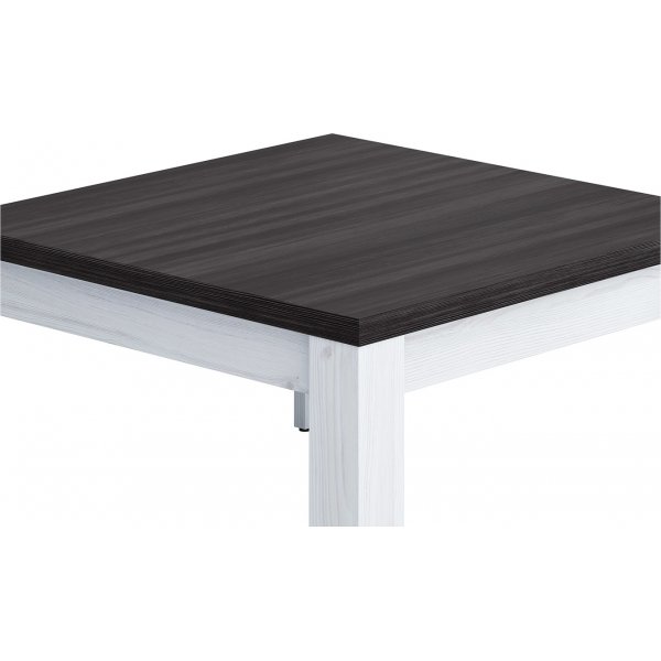 Table basse Hesen 75 x 75 cm - Blanc/noir Table basse Hesen 75 x 75 cm - Blanc/noir