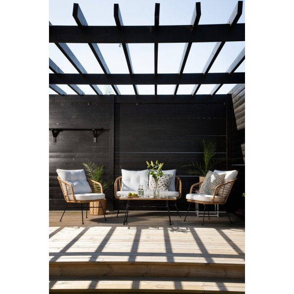 Groupe de canapés Viga - Rotin/blanc Groupe de canapés Viga - Rotin/blanc