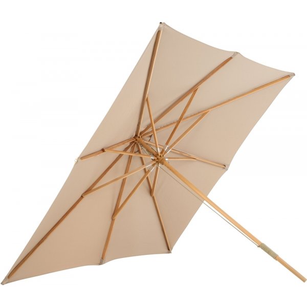 Naxos parasoll 300 x 300 cm - Brun/Natur Naxos parasoll 300 x 300 cm - Brun/Natur