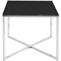 Irving lampbord - Krom/Svart glas