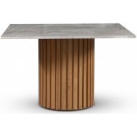 Sumo matbord 120x120 cm - Oljad ek / Silver marmor Sumo matbord 120x120 cm - Oljad ek / Silver marmor