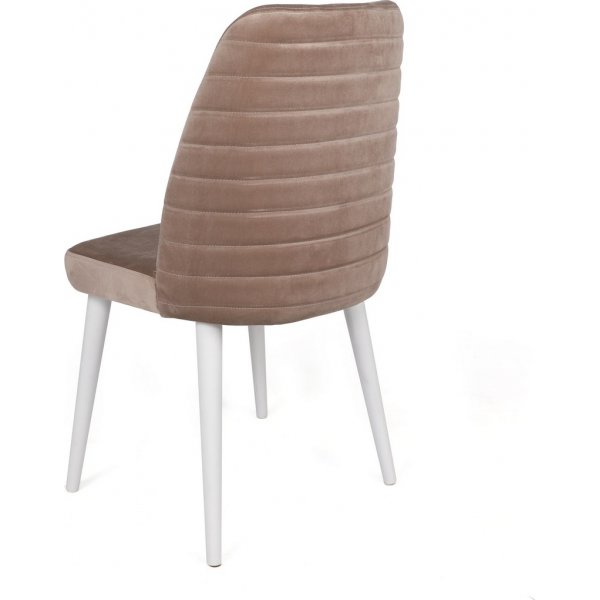 Ensemble de chaises de salle à manger Jaffa - Beige/blanc Ensemble de chaises de salle à manger Jaffa - Beige/blanc