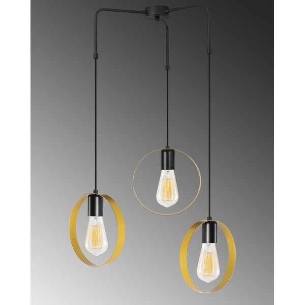 Plafonnier Haldur 4576 - Or/noir Plafonnier Haldur 4576 - Or/noir