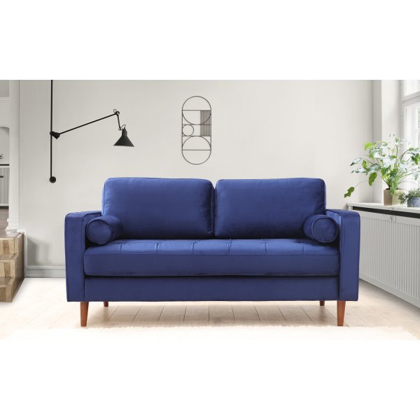 Canapé 2 places Rome - Bleu marine Canapé 2 places Rome - Bleu marine
