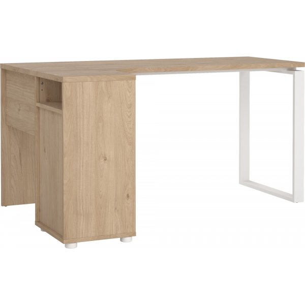 Sign hörnskrivbord - Vit/hickory Sign hörnskrivbord - Vit/hickory