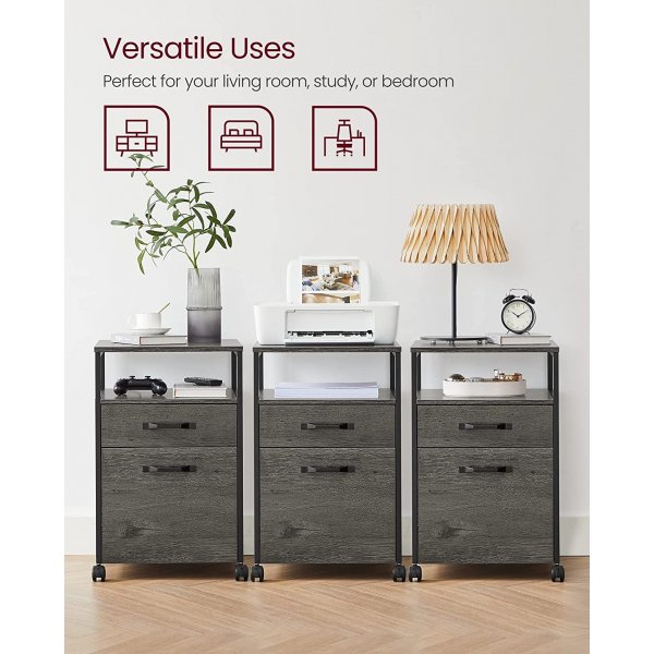 Belmont arkivskp - Gr/svart