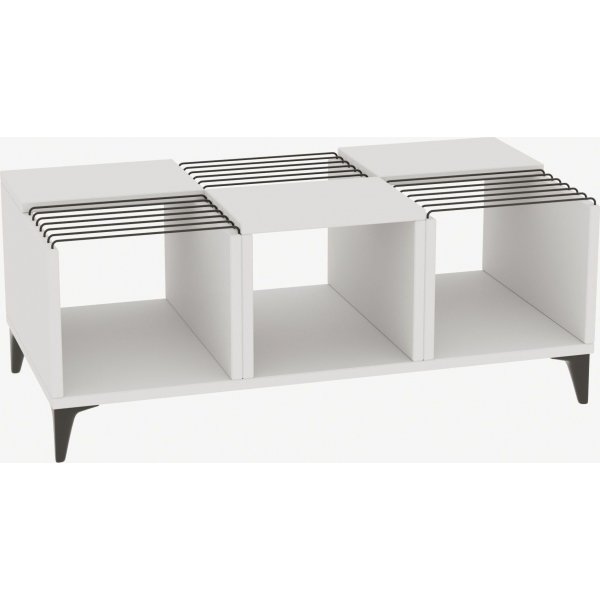 Vostok soffbord 100 x 50 cm - Vit