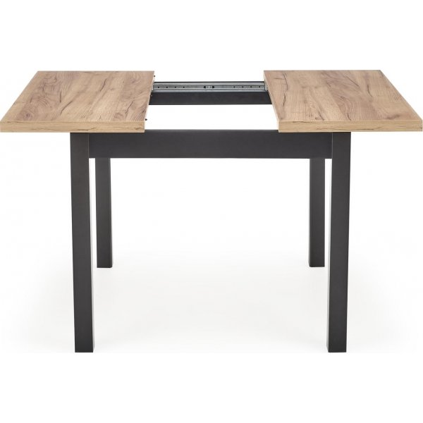 Table à manger Callahan 90-125 x 90 cm - Chêne artisanal/noir Table à manger Callahan 90-125 x 90 cm - Chêne artisanal/noir