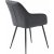 Fauteuil Boston en velours gris