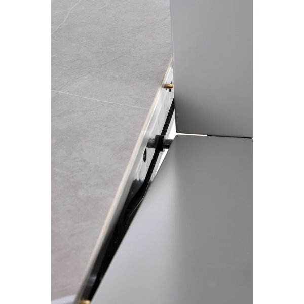 Muscat eettafel 120-160 x 120 cm - Grijs marmer/lichtgrijs/goud Muscat eettafel 120-160 x 120 cm - Grijs marmer/lichtgrijs/goud