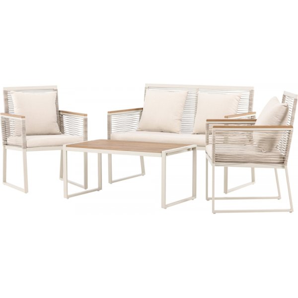 Dallas soffgrupp - Beige/ljusgrå Dallas soffgrupp - Beige/ljusgrå