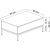 Table basse Lord 90 x 60 cm - Blanc/dor