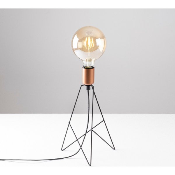 Lampe à poser Pyramide - Noir/cuivre Lampe à poser Pyramide - Noir/cuivre