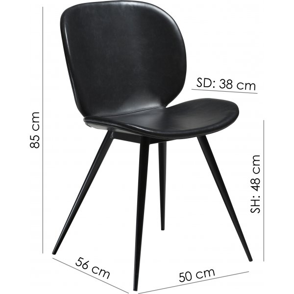 Chaise de salle  manger Cloud - Noir