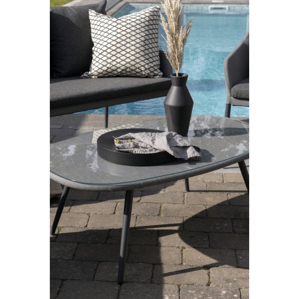 Groupe de canapés Spoga - Noir/Gris Groupe de canapés Spoga - Noir/Gris