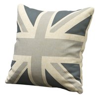 Union Jack prydnadskudde - grå Union Jack prydnadskudde - grå