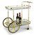 Chariot de service en laiton Rochester / chariot de bar en laiton + Pieds de meubles Chariot de service en laiton Rochester / chariot de bar en laiton + Pieds de meubles