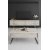 Table basse Lux 90 x 60 cm - Travertin/argent