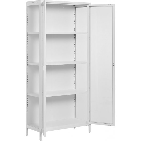 Vitrine Brisbane 80x35x175 cm - Blanc Vitrine Brisbane 80x35x175 cm - Blanc