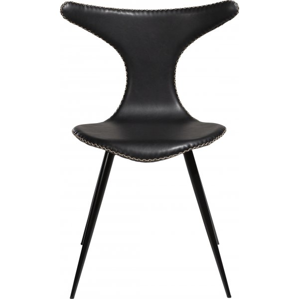 Chaise de salle à manger Dauphin - PU noir Chaise de salle à manger Dauphin - PU noir