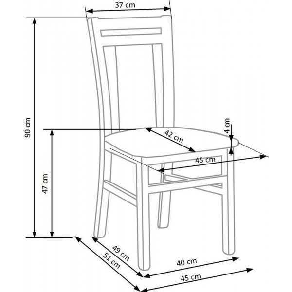 Amalia matstol - Vit