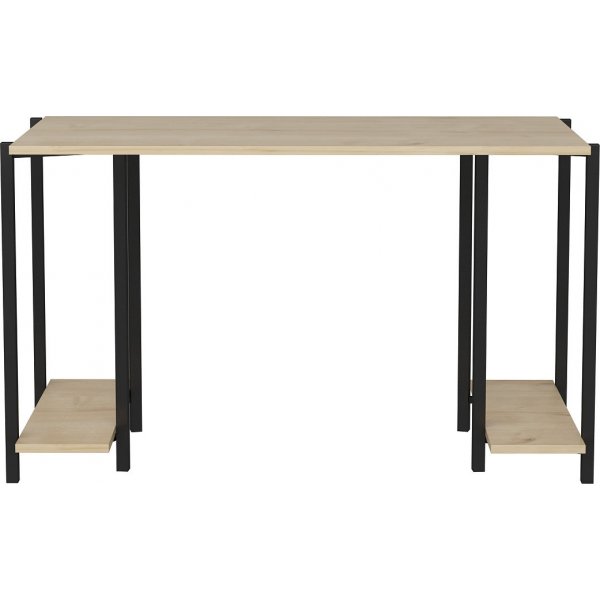 Bureau Academy 125,2 x 60 cm - Noir/chêne Bureau Academy 125,2 x 60 cm - Noir/chêne