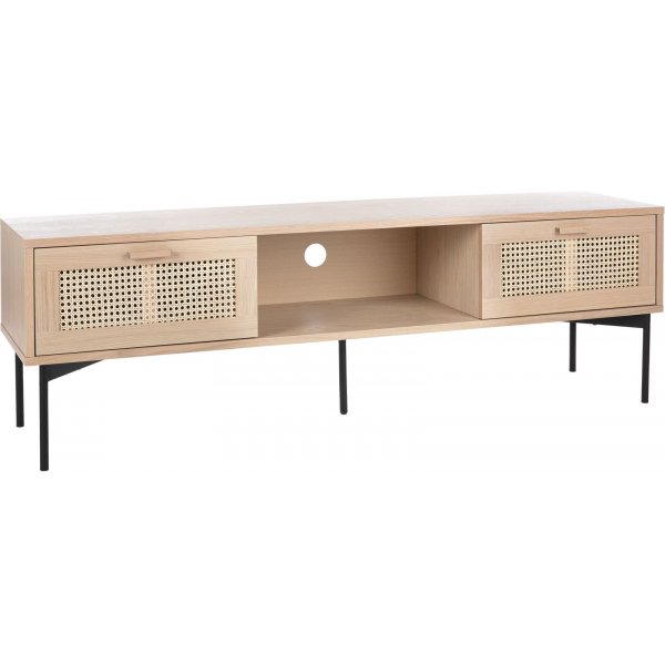 Raffels Tv-bnk - Vitpigmenterad ekfaner