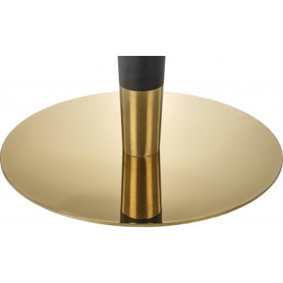 Morata matbord 79 cm - Vit marmor/svart/guld