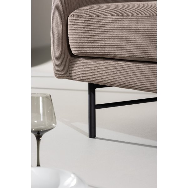 Canap 3 places Sky - Noir/marron