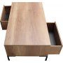 Table basse Sherpa 103 x 60 cm - Noyer clair