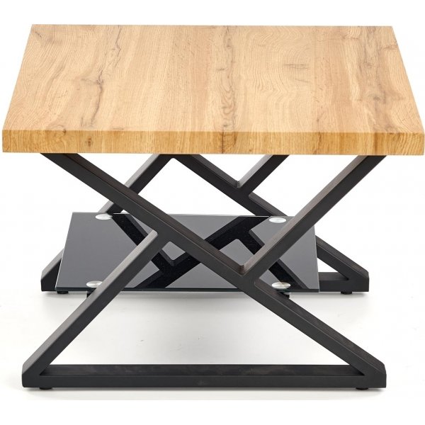 Table basse Catja 60 cm - Chne/noir