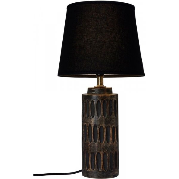 Muscot bordslampa - Mrk tr/svart