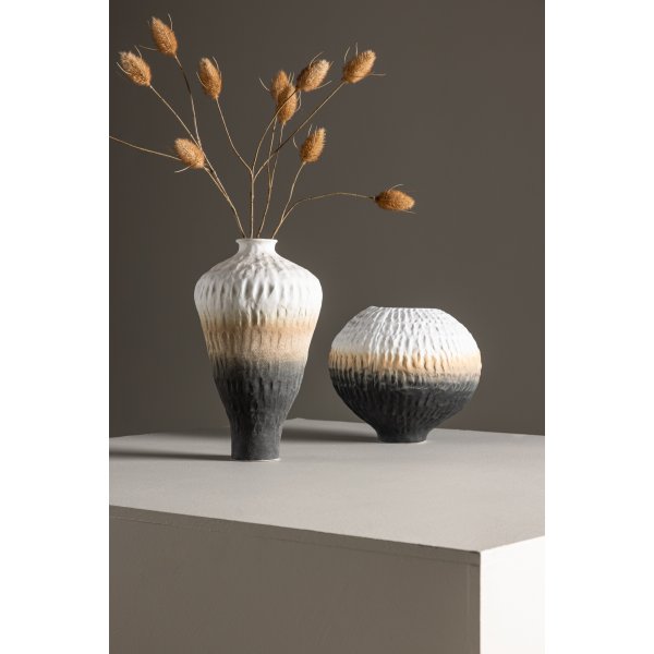 Vase Pane 16 x 29 cm - Beige/Gris/Blanc Vase Pane 16 x 29 cm - Beige/Gris/Blanc