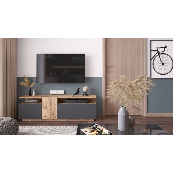 Future TV-b�nk 6 - Furu/antracit