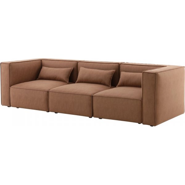 Nees modulaire bank in cognac combo 1