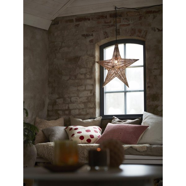 Dorte kussenhoes 50 x 50 cm - Rood