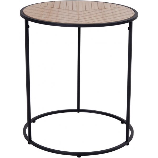 Bergamo Sidobord 40 x 40 cm - Svart/kjesarfaner Bergamo Sidobord 40 x 40 cm - Svart/kjesarfaner