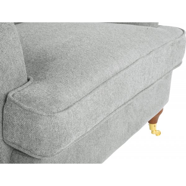 Fåtölj Howard i grått tyg Fåtölj Howard i grått tyg