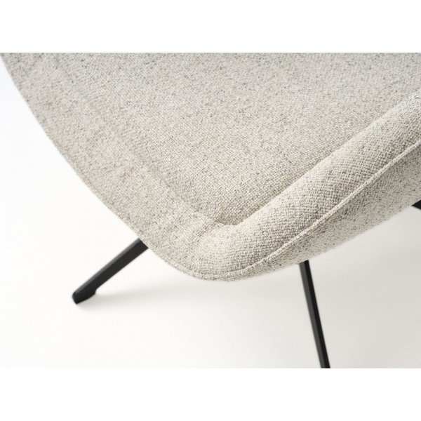 Fauteuil Raton - Blanc cassé/noir Fauteuil Raton - Blanc cassé/noir