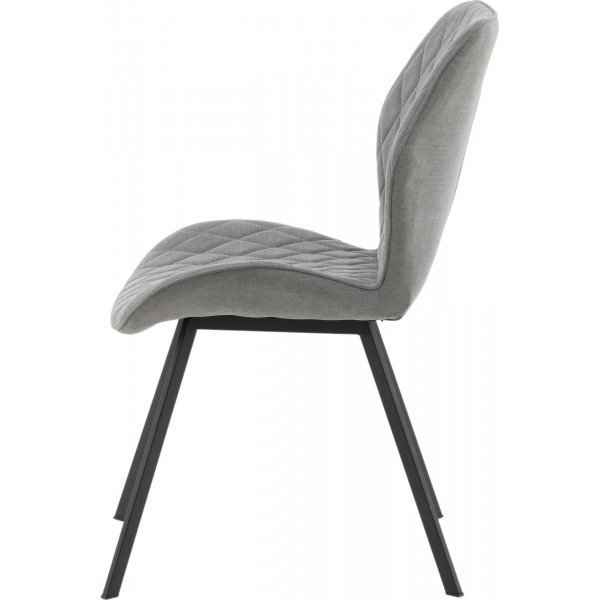 Chaise de salle  manger Greta - Tissu gris