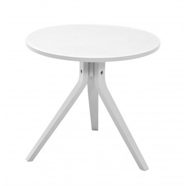Mayflower soffbord runt 50 cm - Vit